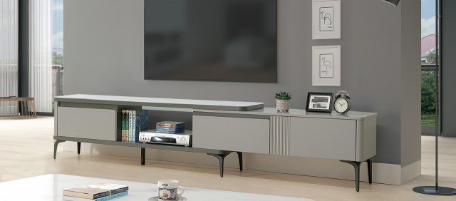 卡洛夫6.2 尺玻璃伸縮長櫃